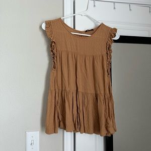 American Eagle Ruffle Sleeve Top